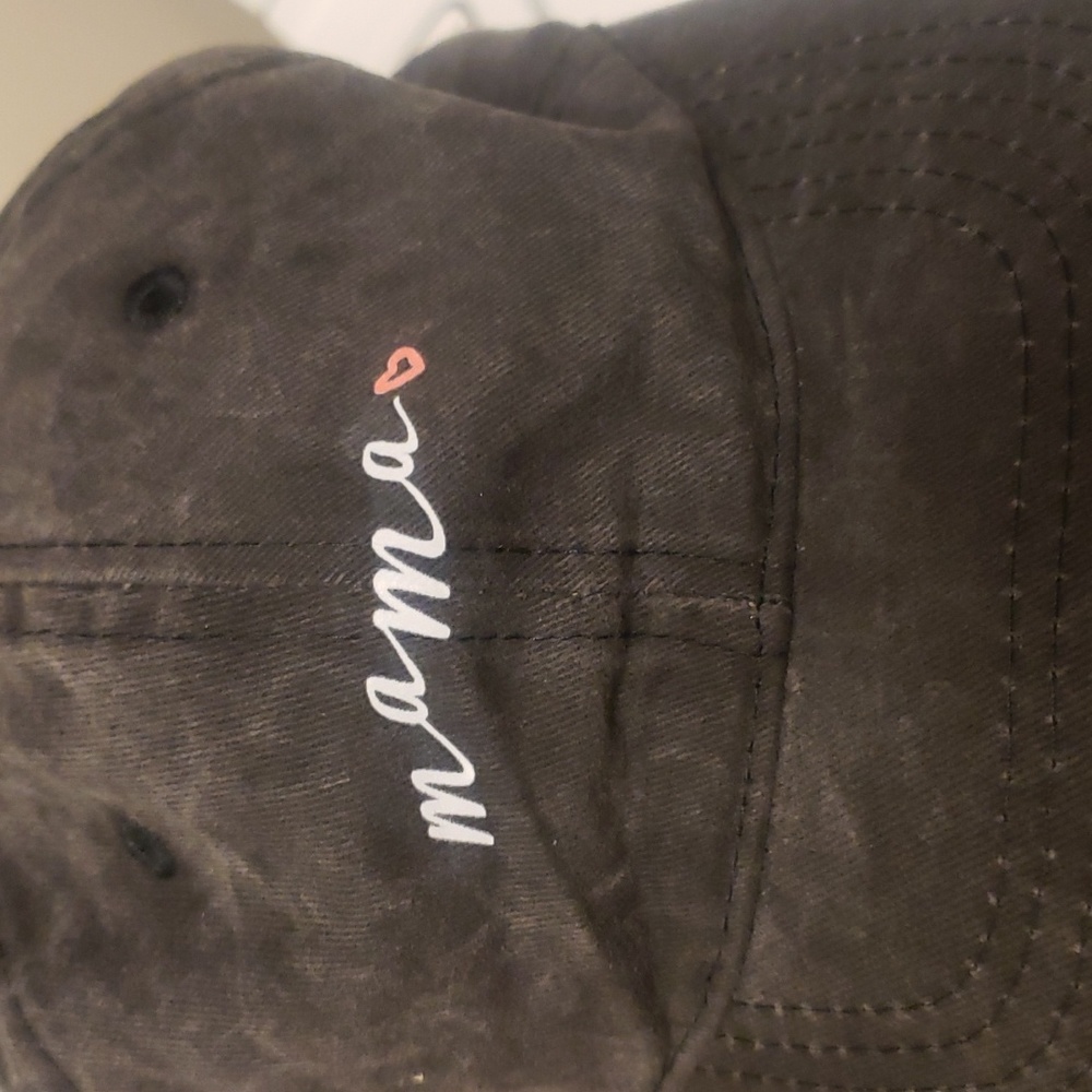 Womens Baseball Cap Mama Vintage Distressed Washed Cotton - Picture 3 of 5